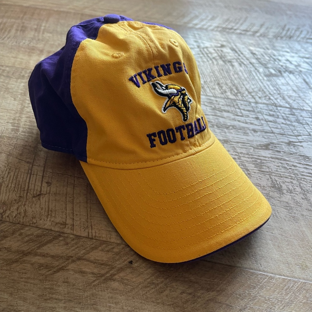 NFL Team Apparel Yellow and Purple Cap